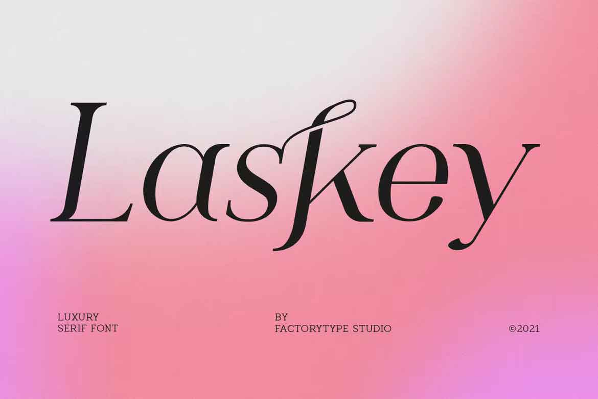 Example font Laskey #1